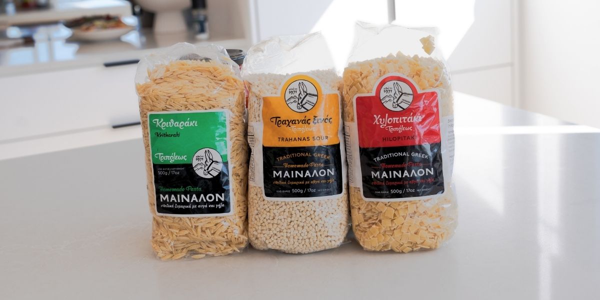 greek pasta and dry goods