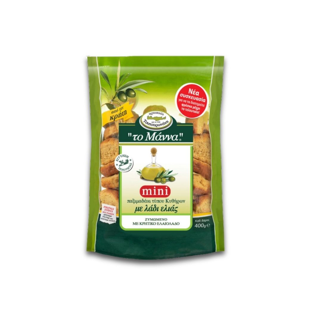 Rusks Olive Oil "Mini" - TO MANNA 400gm