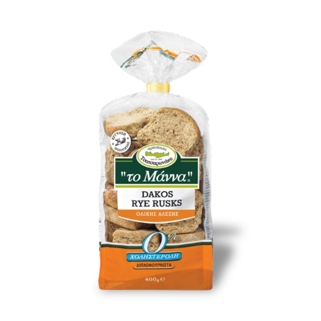 Cretan Rye Small Rusks - TO MANNA 400g