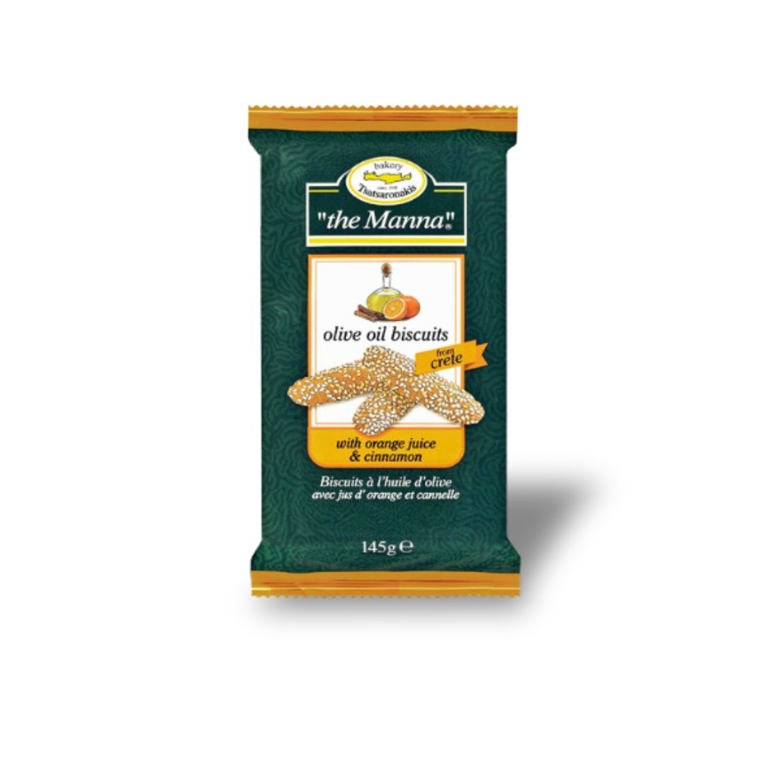 Sweet Biscuits with Olive Oil Mini – TO MANNA 145g
